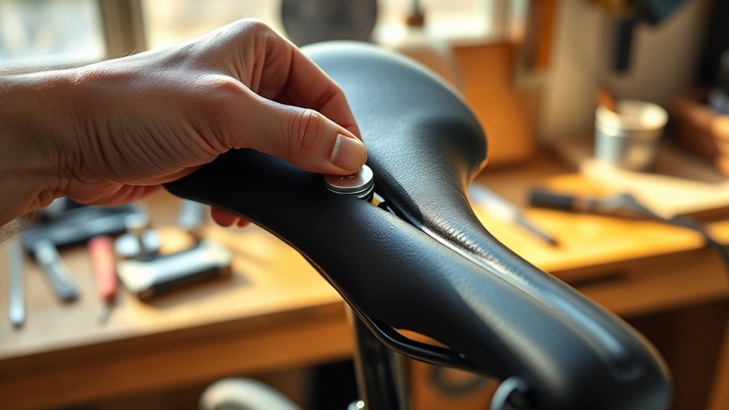 adjust saddle height ergonomically