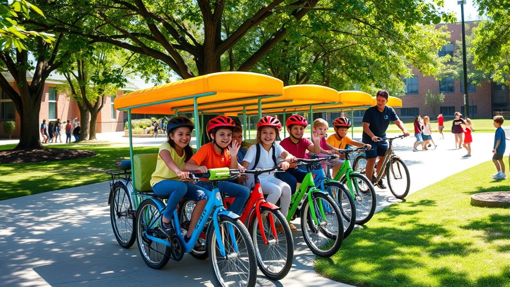 bike buses promote safer trips