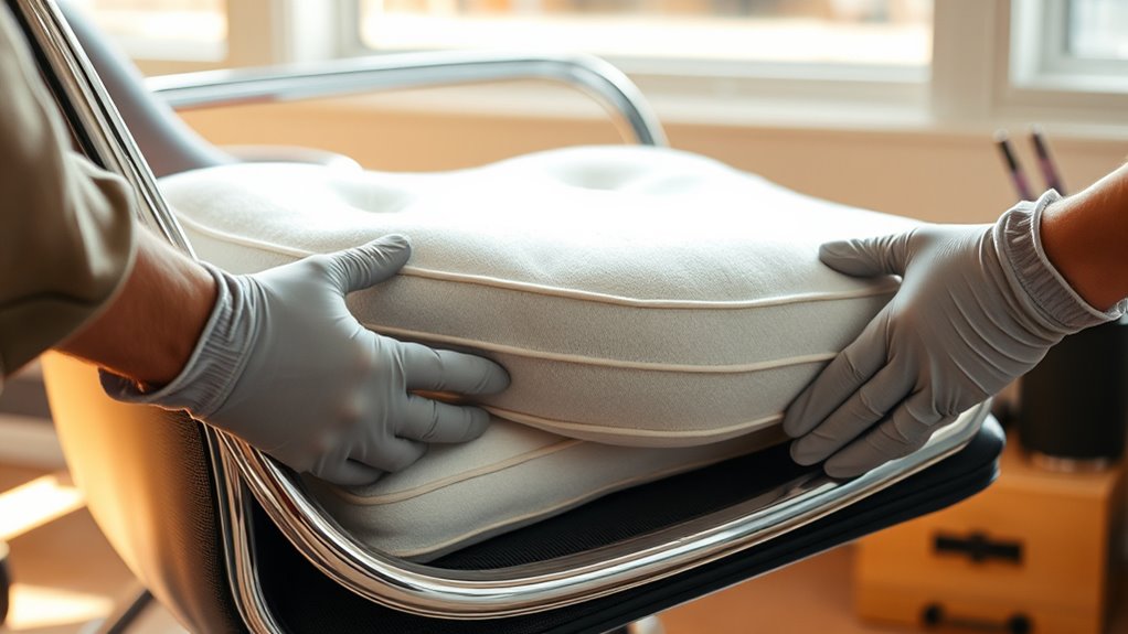 break in new padding