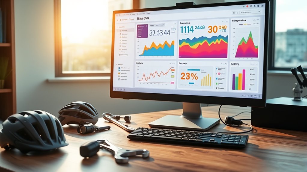 create a bicycle data dashboard