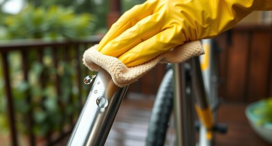 dry and wipe after rain