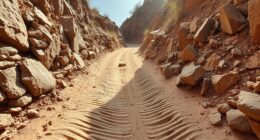 navigate steep uneven terrain carefully