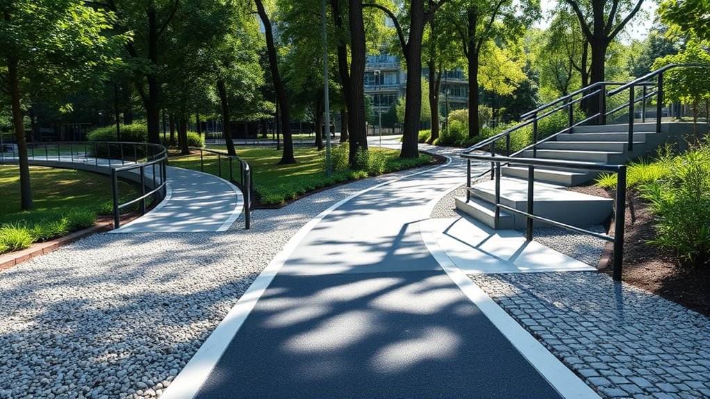 optimized routes through detailed surfaces