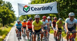 organize a fundraising cycling event