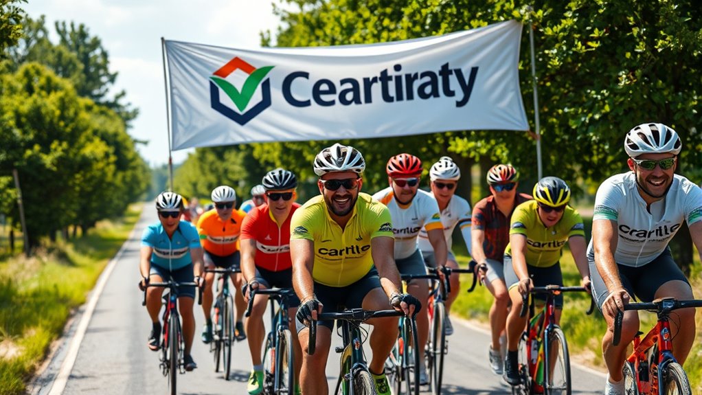 organize a fundraising cycling event