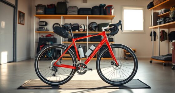 prepare bicycle for journey