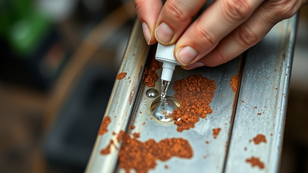 promptly treat surface rust