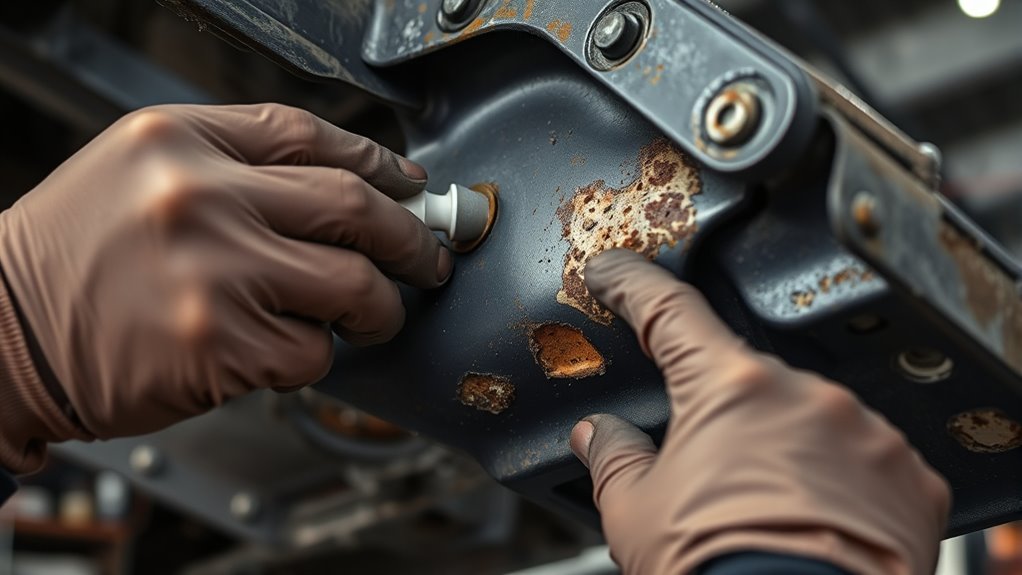 removing concealed rust damage