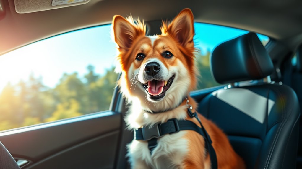 secure dog during travel