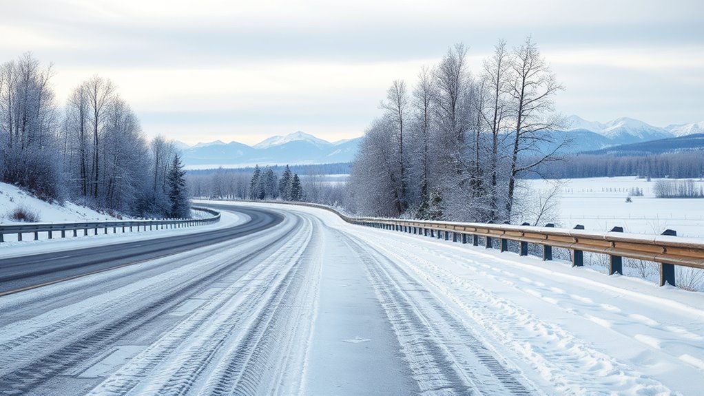 snow resistant winter roads