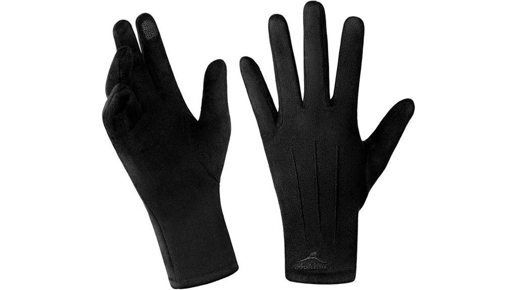 elegant warm touchscreen gloves