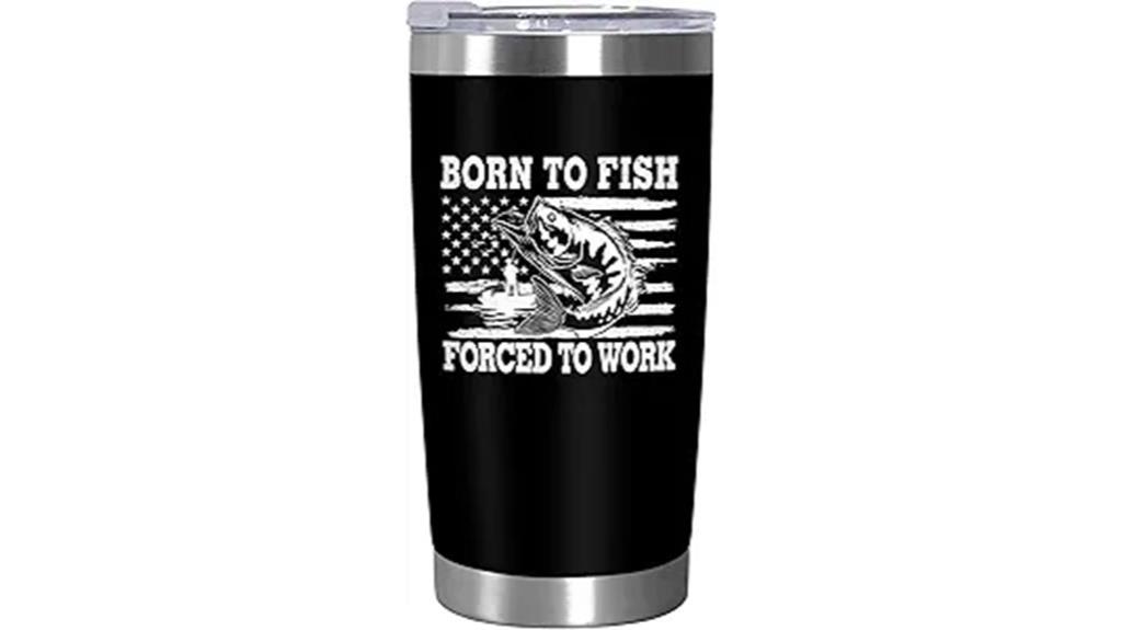 festive fishing tumbler gift