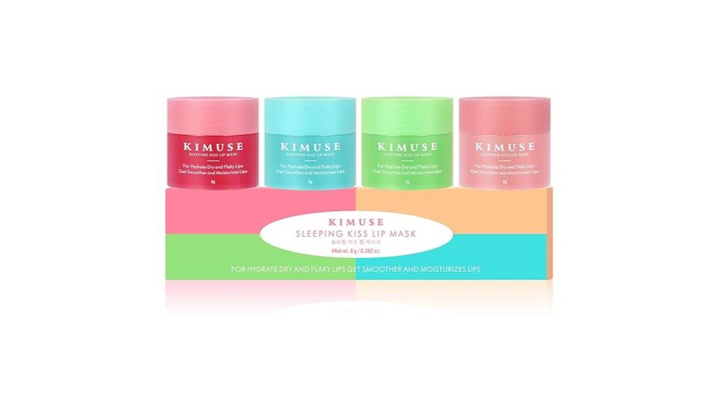 four lip mask sets