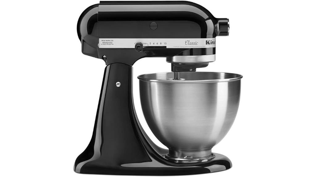 kitchenaid black tilt head mixer