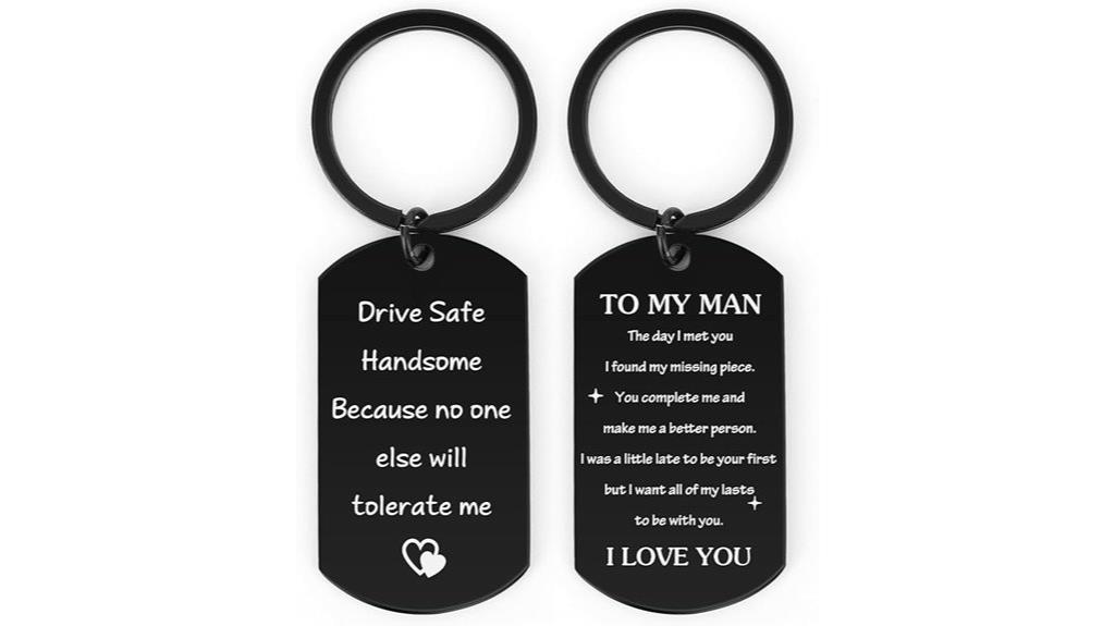 men s christmas keychain gift