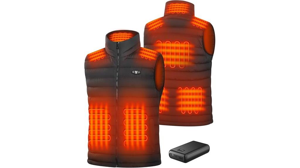 men s heated vest 16000mah battery