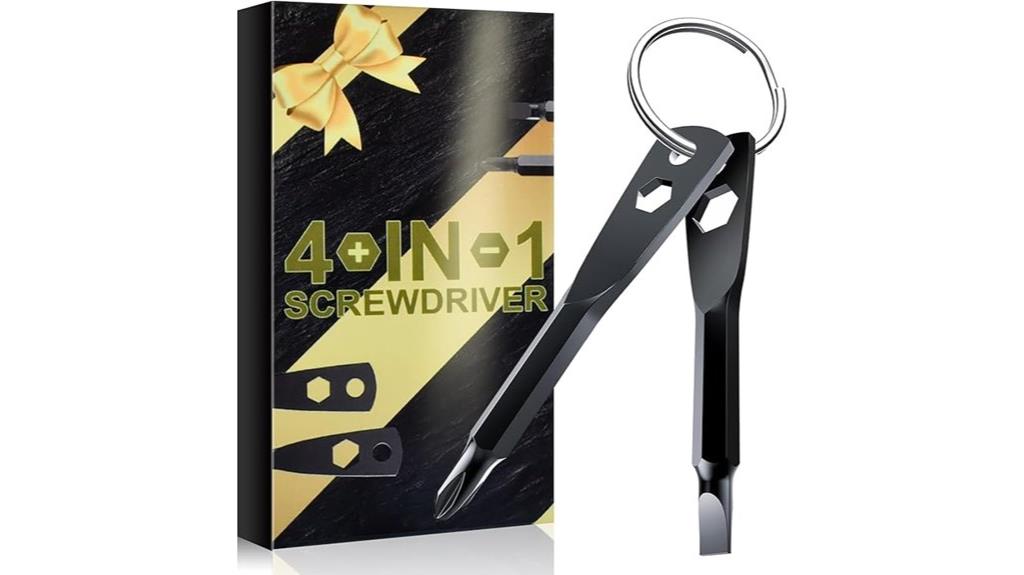 multifunctional men s keychain screwdriver