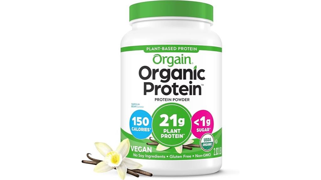 orgain vegan vanilla protein