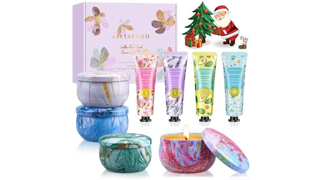spa and candle gift set