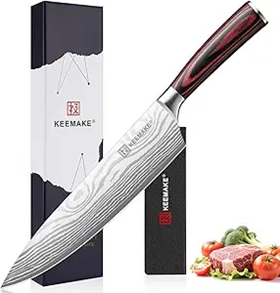 KEEMAKE 8-Inch Chef Knife with Sheath