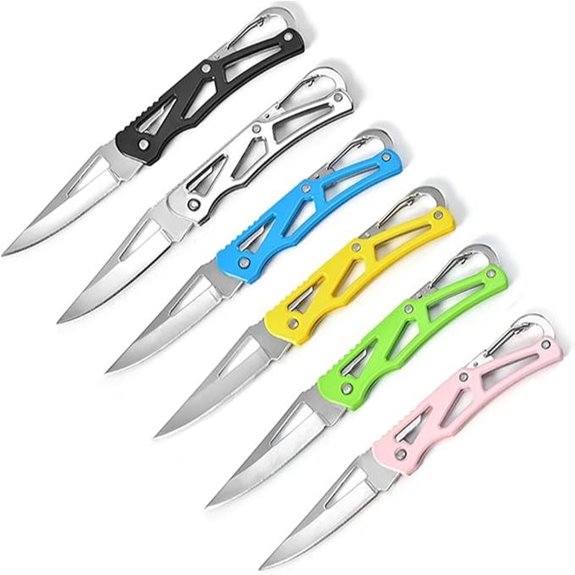 6-Color Stainless Steel Folding Knife for EDC & Survival
