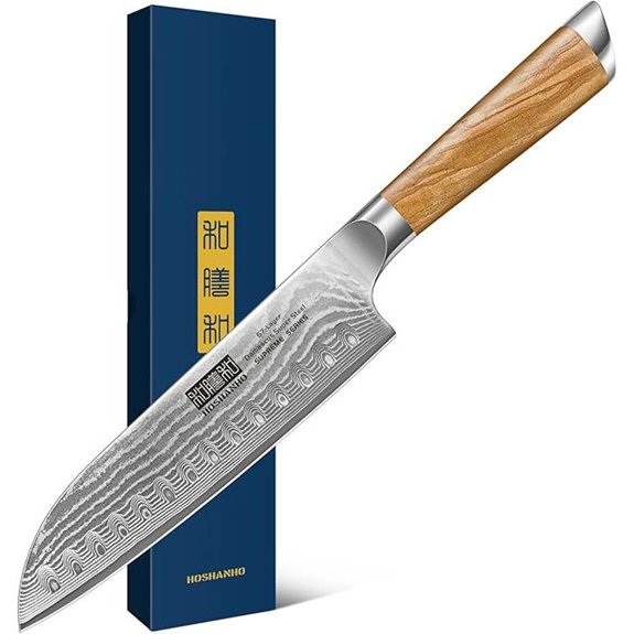 HOSHANHO Damascus 7-Inch Santoku Kitchen Knife