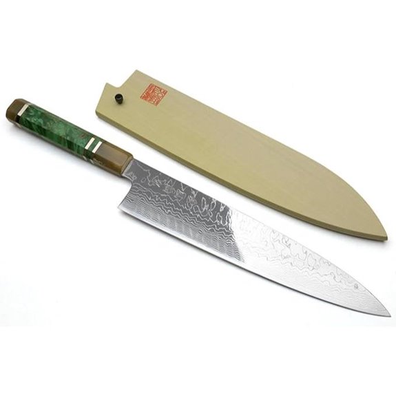 Yoshihiro Damascus SG2 Gyuto Chef's Knife 9.5