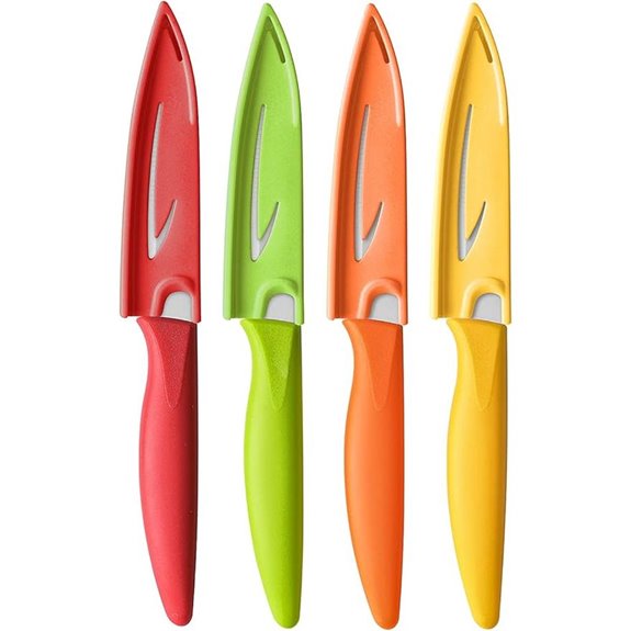 4-Piece Paring Knife Set with Covers