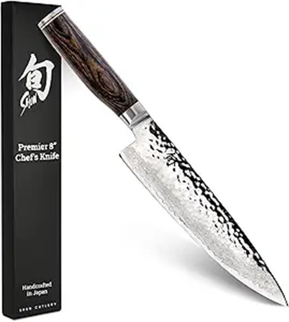 Shun Premier 8 Japanese Chef's Knife with Pakkawood