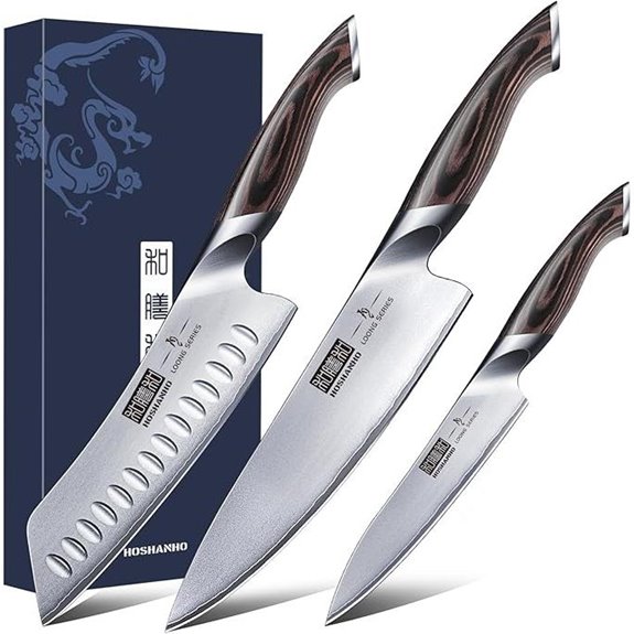 HOSHANHO 3-Piece Japanese Kitchen Knife Set