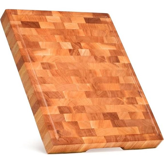 Shumaruu Mahogany End-Grain Cutting Board with Juice Groove