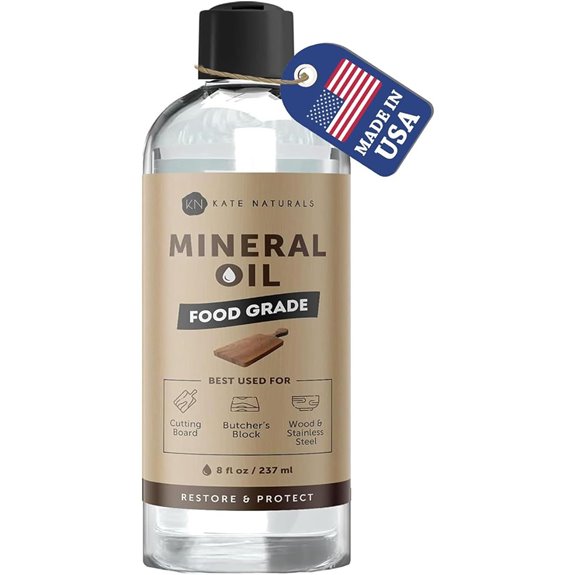 Kate Naturals Mineral Oil for Wood & Utensils (8oz)