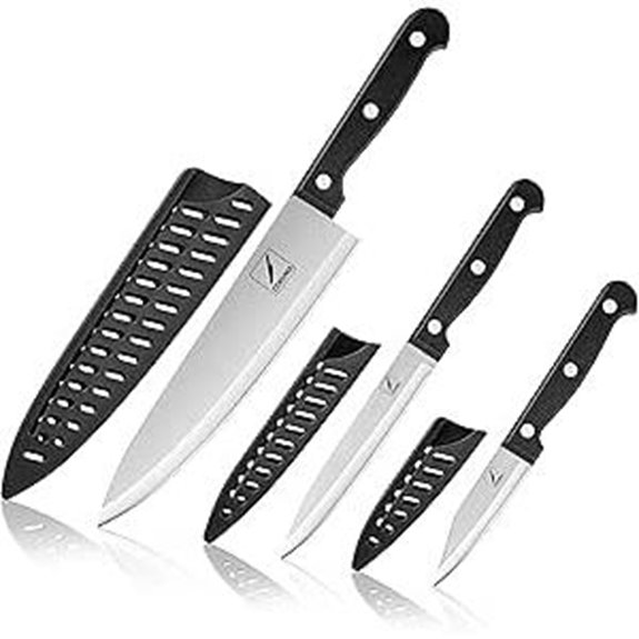 3-Piece Stainless Steel Kitchen Knife Set