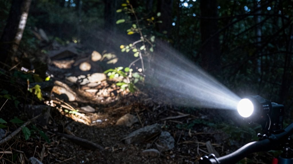 adjust light for optimal trail coverage