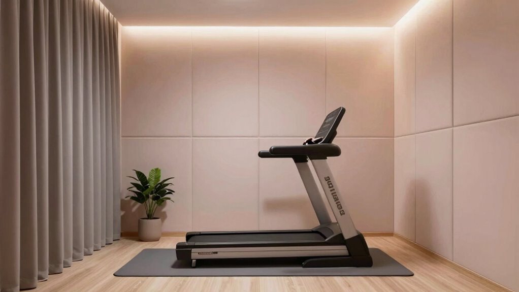create quiet workout sanctuary