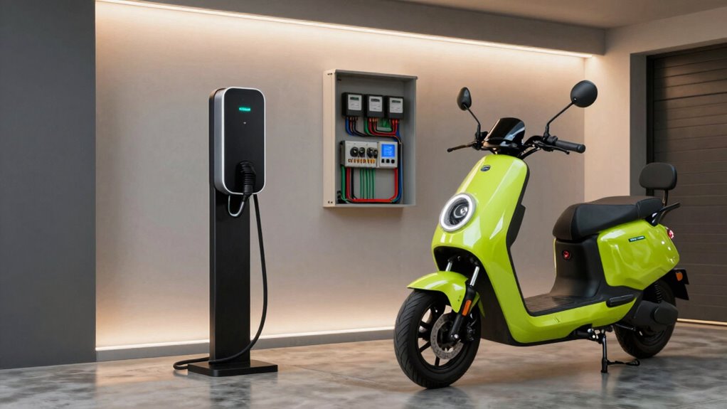 electric motorbike home charging