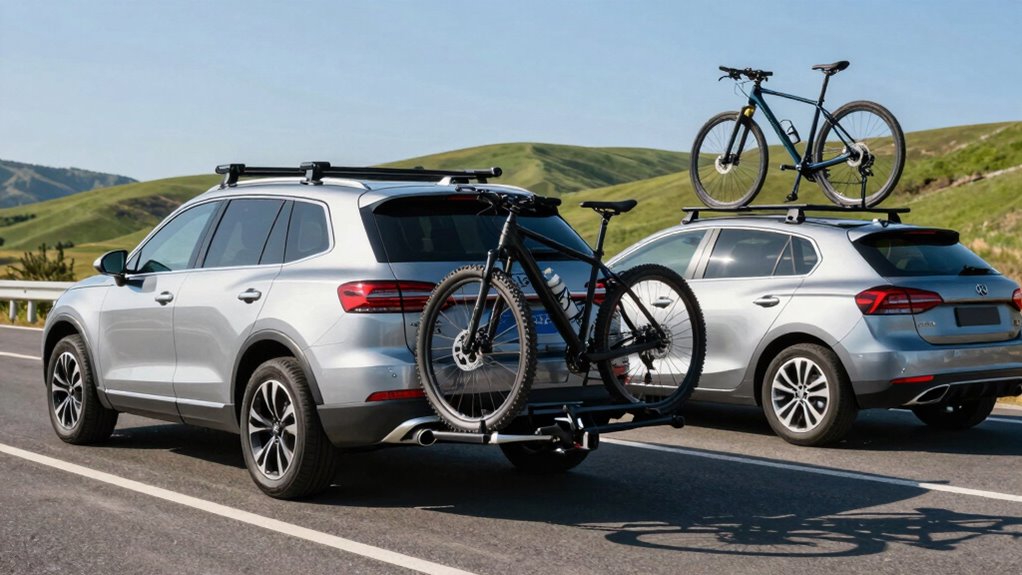 hitch rack offers stability