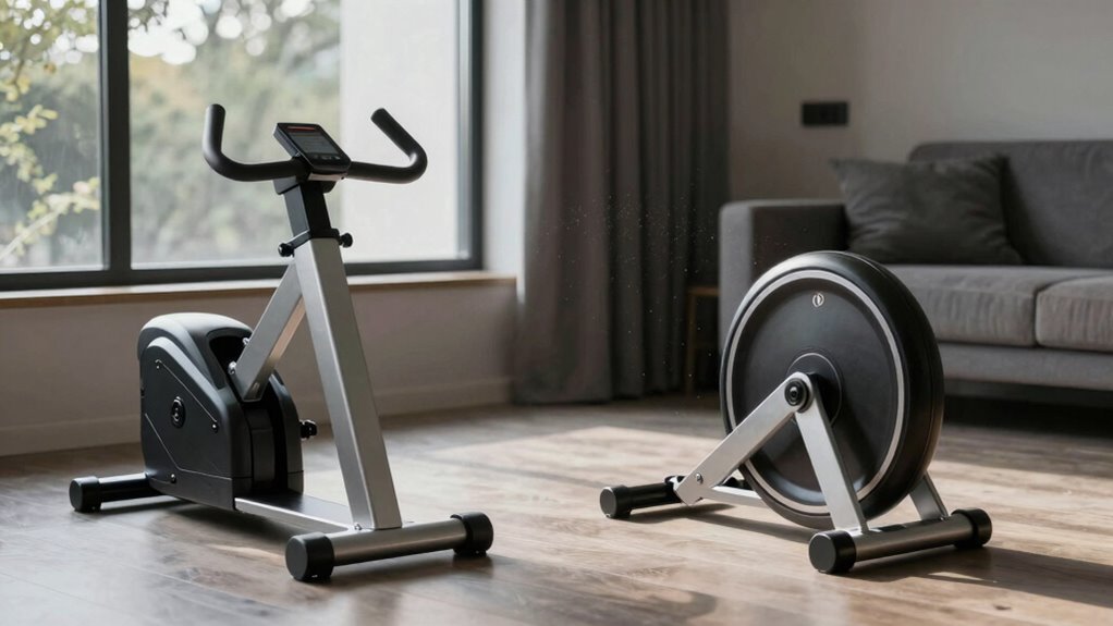quiet space saving indoor trainer
