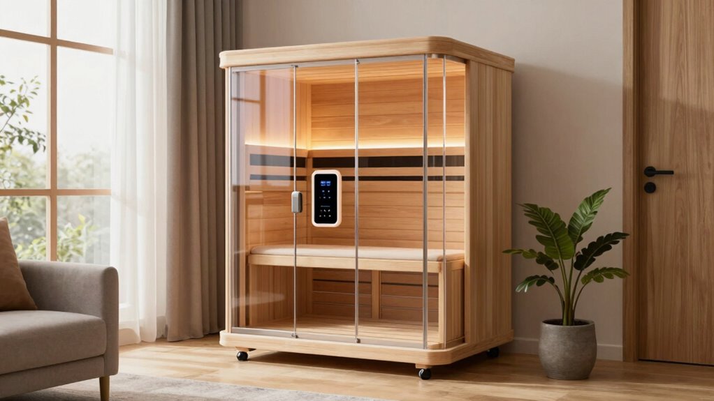 sauna size safety features