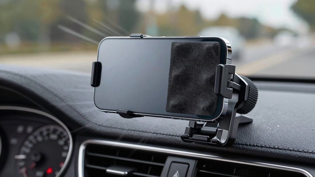 secure mount dampens vibrations