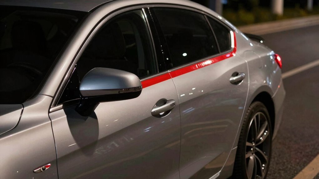 strategic reflective tape placement