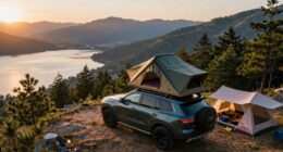 top car camping rooftop tents