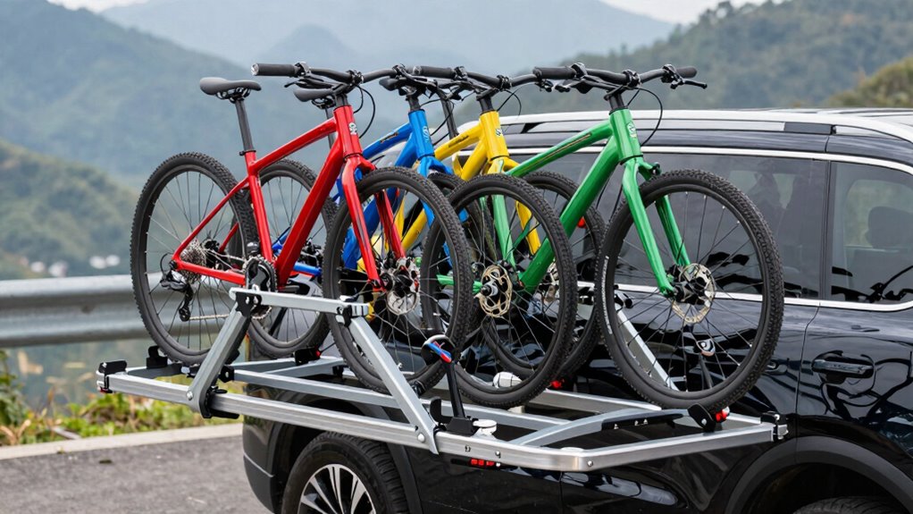 top four bike platform racks