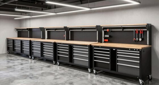 top garage rolling workbenches