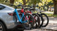 top hitch bike racks