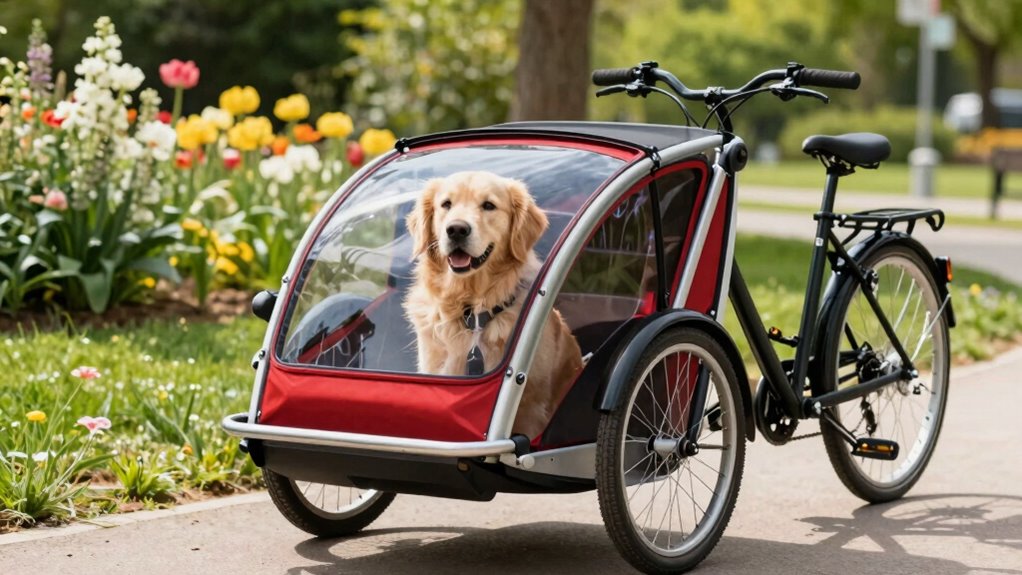 top medium dog bike trailers