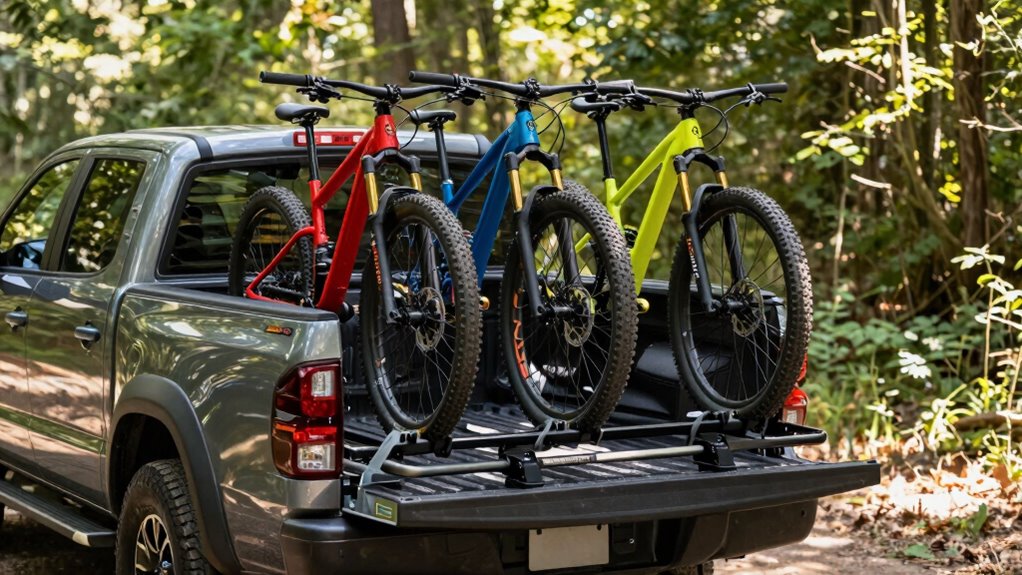 top truck bed bike racks
