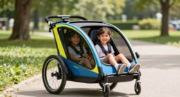top two child bike trailers