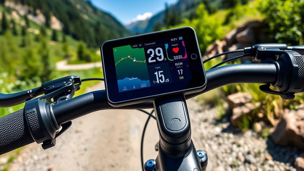 touchscreen bike computer features