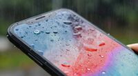using touchscreen rain protection